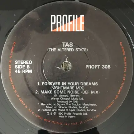 Tas - Forever In Your Dreams