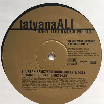 Tatyana Ali - Baby You Knock Me Out (Che Guevare Remixes)
