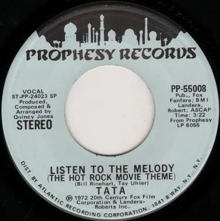 Tata Vega - Listen To The Melody (The Hot Rock Movie Theme)