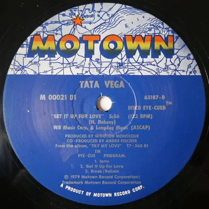 Tata Vega - Get It Up For Love / I Just Keep Thinking About You Baby