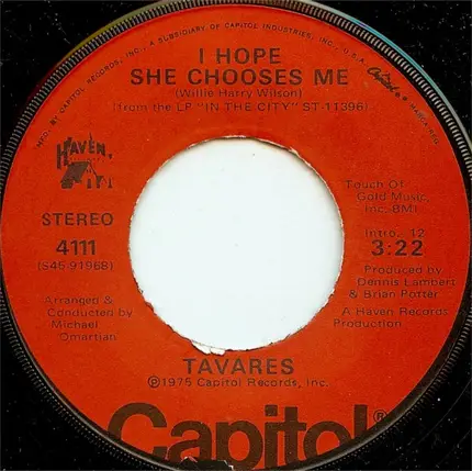 Tavares - It Only Takes A Minute
