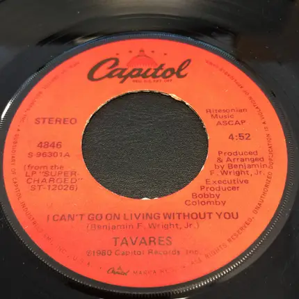 Tavares - Why Can't We Fall In Love / I Can't Go On Living Without You