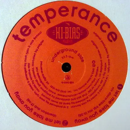 Temperance - Let Me Take You Away