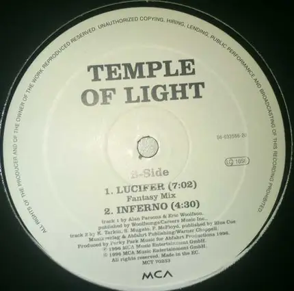 Temple Of Light - Lucifer