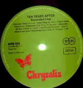 Double LP - Ten Years After - Recorded Live