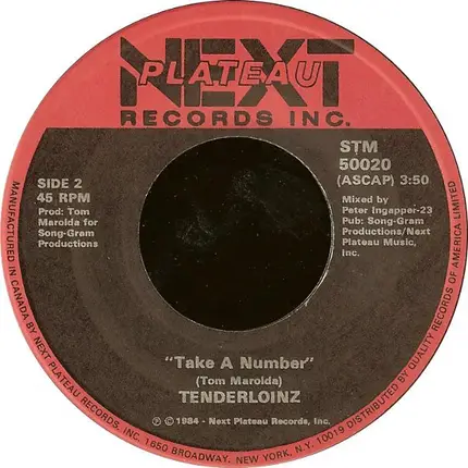 Tenderloinz - Where's The Beef ? / Take A Number