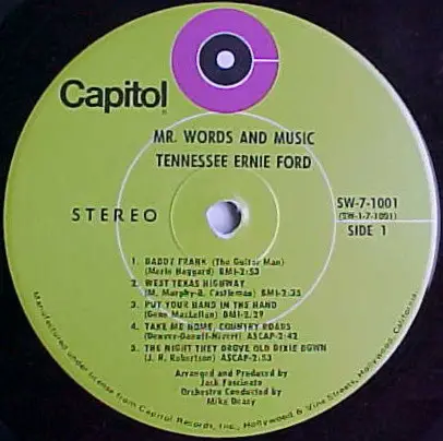 Tennessee Ernie Ford - Mr. Words And Music