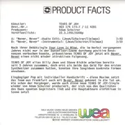 7inch Vinyl Single - Tears Of Joy - Never, Never