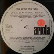 LP - Ted De Braak - Ted Zingt Van Toen