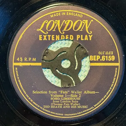 Ted Heath And His Music - Plays The Music Of Fats Waller