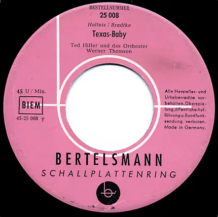 Ted Hiller - Texas-Baby / Dein Kleiner Bruder