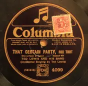 Ted Lewis and his Band - That Certain Party / Always (I'll Be Loving You)