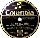 Schellack - Ted Lewis And His Band - Glad Rag Doll / She's Funny That Way