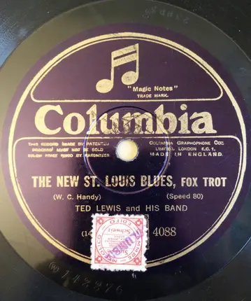 Ted Lewis And His Band - My Mamma's In Town / The New St. Louis Blues