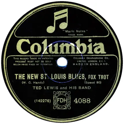 Ted Lewis And His Band - My Mamma's In Town / The New St. Louis Blues