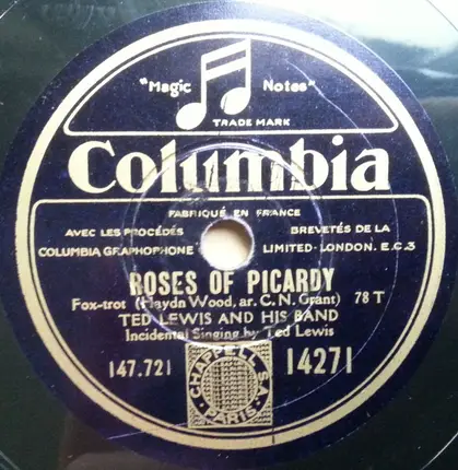 Ted Lewis And His Band - Allah's Holiday / Roses Of Picardy
