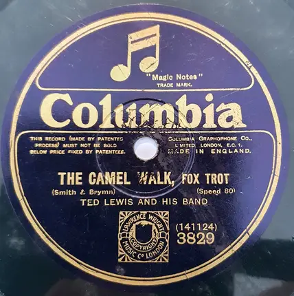Ted Lewis And His Band - Bam Bam Bamy Shore / The Camel Walk