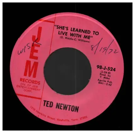 Ted Newton - Just Call Me Lonesome / She's Learned To Live With Me