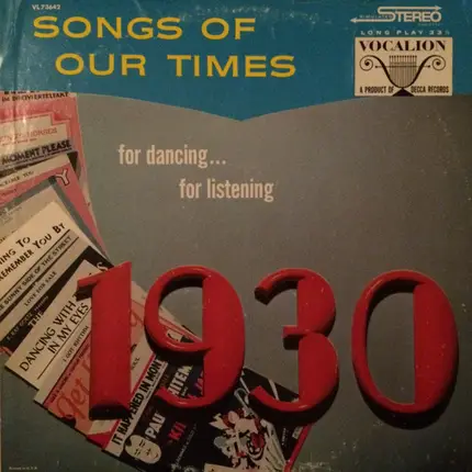 Ted Straeter And His Orchestra - Songs Of Our Times: Song Hits of 1930
