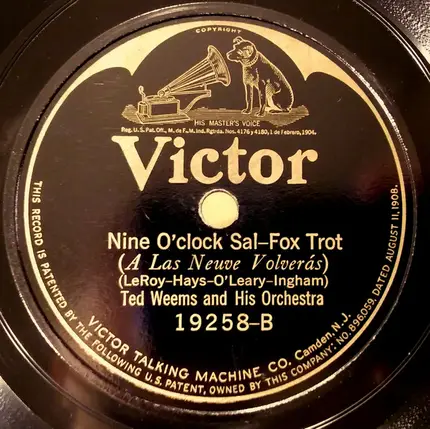 Ted Weems And His Orchestra - A Smile Will Go A Long, Long Way / Nine O'clock Sal