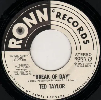 Ted Taylor - Break Of Day