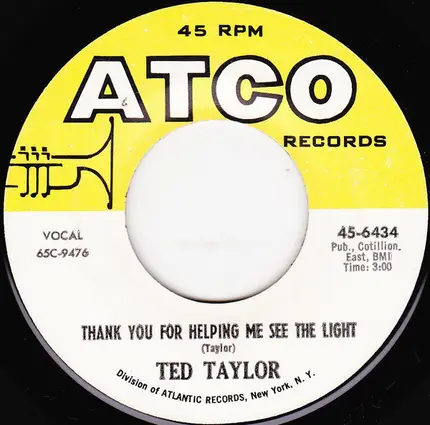 Ted Taylor - Help The Bear / Thank You For Helping Me See The Light