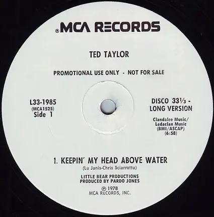 Ted Taylor - Keepin' My Head Above Water