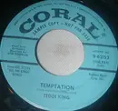 7inch Vinyl Single - Teddi King - Temptation / Flamingo - Blue Label