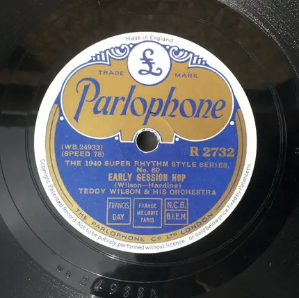 Teddy Wilson And His Orchestra - Lady Of Mystery / Early Session Hop