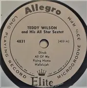 10'' - Teddy Wilson & His All Star Jazz Sextette - Teddy Wilson All Star Jazz Sextette