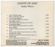 CD - Teddy Wilson - Giants Of Jazz