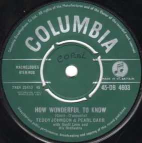 Teddy Johnson - How Wonderful To Know