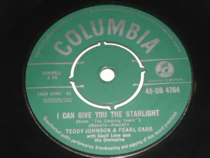 Teddy Johnson & Pearl Carr With Geoff Love & His Orchestra - Be Mine / I Can Give You The Starlight