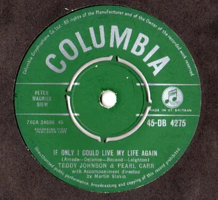 Teddy Johnson & Pearl Carr - Sing Little Birdie