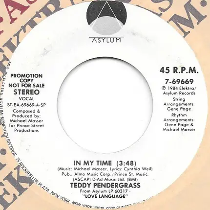 Teddy Pendergrass - In My Time