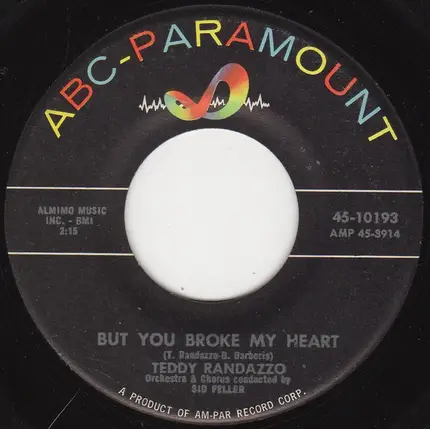 Teddy Randazzo - But You Broke My Heart / Happy Ending
