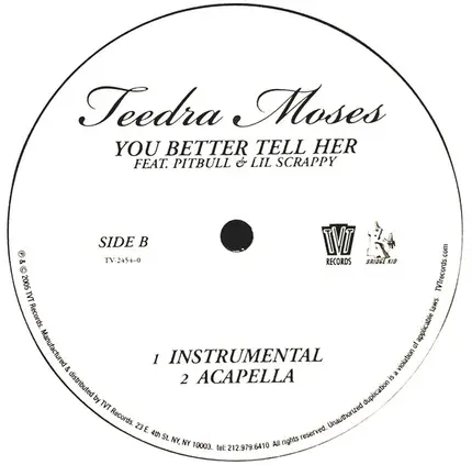 Teedra Moses Feat. Pitbull & Lil' Scrappy - You Better Tell Her