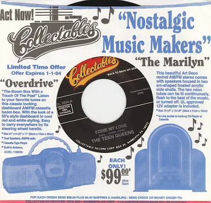 Teen Queens / Shirley Gunter & The Queens - Eddie My Love / Oop Shoop