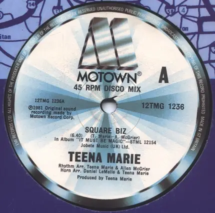 Teena Marie - Square Biz