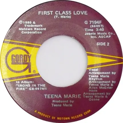 Teena Marie - Young Love / First Class Love