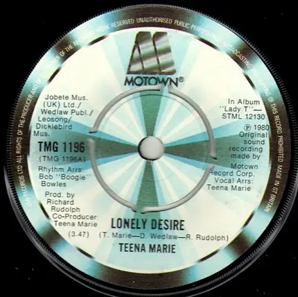 Teena Marie - Lonely Desire