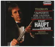 Telemann - 5 Konzerte Für 2 Flöten/5 Concertos For 2 Flutes
