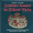 LP - Telemann / Doemming / Collegium aureum - Festliches Konzert im Schloss Rheda - Gatefold