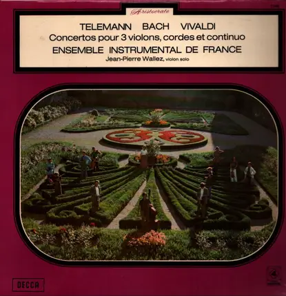 Telemann / J. S. Bach / Vivaldi - Concertos pour 3 violons, cordes et continuo