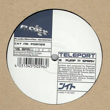 Teleport - A.S.A.P. / Pump 'N' Spray