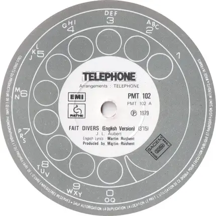 Téléphone - Fait Divers (English Version)