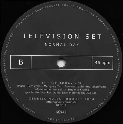 Television Set - Normal Day