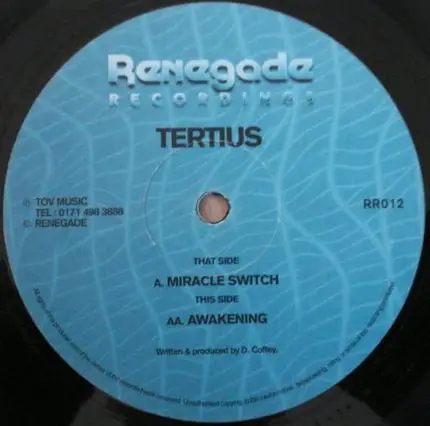 Tertius - Miracle Switch / Awakening