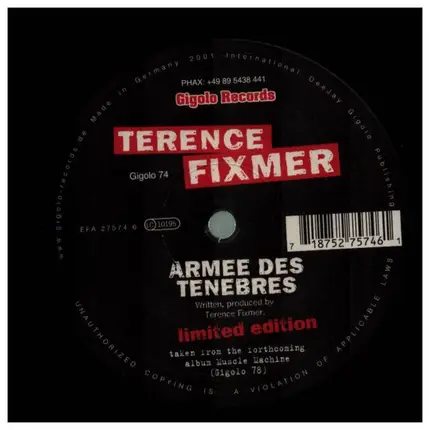 Terence Fixmer - Armee Des Tenebres