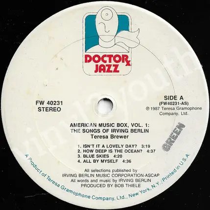 Teresa Brewer - American Music Box Vol. 1 - The Songs Of Irving Berlin